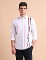 U.S. Polo Assn. Brand Printed Tailored Fit Oxford Shirt