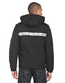 Flying Machine High Neck Contrast Tape Padded Jacket