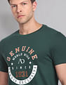 AD by Arvind Crew Neck Graphic Print T-Shirt