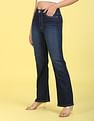Flying Machine Women High Rise Stone Wash Straight Fit Jeans
