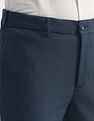 Arrow Newyork Textured Slim Fit Trousers