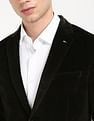 Tommy Hilfiger Solid Regular-Fit Cotton Blazer