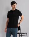 AD by Arvind Slim Fit Mercerised Polo Shirt