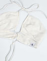 Calvin Klein Jeans Wrap Strappy Crinkle Bra Top