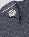 Flying Machine Geometric Twill Weave Shirt