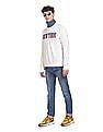Aeropostale Men White Crew Neck Printed Sweatshirt