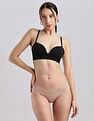 Calvin Klein Underwear Womens Beige Solid Panties