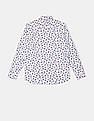 U.S. Polo Assn. Kids Boys Button Down Collar Printed Shirt