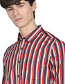 Flying Machine Vertical Stripe Cotton Shirt