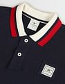 Flying Machine Solid Cotton Polo Shirt