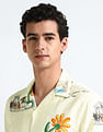 Flying Machine Cuban Collar Graphic Shirt