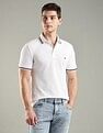 Tommy Hilfiger Solid Slim-Fit Cotton Polo T-Shirt