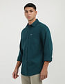 Tommy Hilfiger Solid Cotton Flannel Shirt