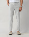 Arrow Slim Fit Dobby Weave Autoflex Trousers