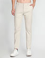 Flying Machine Twill Geometric Print Trousers