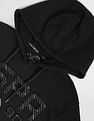 U.S. Polo Assn. Denim Co. Embossed Brand Print Hooded Sweatshirt
