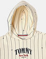 Tommy Hilfiger Kids Girls Striped Relaxed-Fit Cotton Sweatshirt