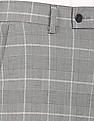 Arrow Flat Front Check Formal Trousers