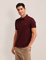 U.S. Polo Assn. Textured Slim Fit Polo Shirt