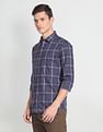 Arrow Sports Twill Grid Tattersall Check Shirt