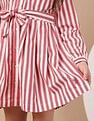 U.S. Polo Assn. Kids Girls Vertical Striped Shirt Dress
