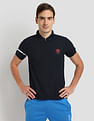 U.S. Polo Assn. Polyester Zipper Sport Polo Shirt