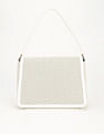 Tommy Hilfiger Solid White Polyester Hand Bags