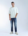 Flying Machine Slash Slim Tapered Fit Blue Jeans