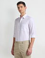 Arrow Pure Cotton Vertical Stripe Shirt