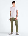Flying Machine Slash Slim Tapered Fit Solid Trousers