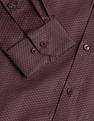 Arrow Cutaway Collar Geometric Print Shirt