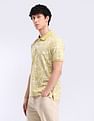 Flying Machine Abstract Print Regular Fit Polo Shirt