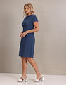 U.S. Polo Assn. Women Round Neck Polka Dot Print Dress