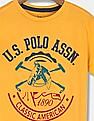 U.S. Polo Assn. Kids Crew Neck Brand Print T-Shirt