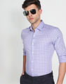 Arrow Manhattan Slim Fit Graph Check Formal Shirt