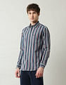 Arrow Sport Vertical Striped Slim Fit Shirt