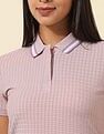 U.S. Polo Assn. Women Regular Fit Textured Polo Shirt