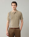 Arrow Sport Vertical Striped Regular Fit Polo Shirt