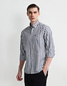 Arrow Sport Slim Fit Vertical Stripes Shirt