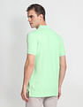 Arrow Sports Contrast Tipped Pique Polo Shirt