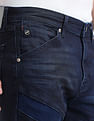 Flying Machine Slash Slim Tapered Fit Blue Jeans