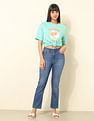 U.S. Polo Assn. Women High Rise Straight Fit Jeans