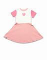 U.S. Polo Assn. Kids Girls Colorblocked Fit And Flare Dress