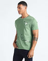 Flying Machine Graphic Print Glow In The Dark T-Shirt