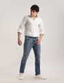 Calvin Klein Jeans Geometric Slim Fit Dobby Woven Shirt