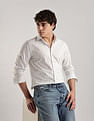 Calvin Klein Jeans Geometric Slim Fit Dobby Woven Shirt