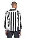 Flying Machine Vertical Stripe Cotton Shirt