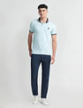 U.S. Polo Assn. Denim Co. Striped Collar Muscle Fit Polo Shirt