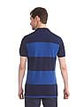 U.S. Polo Assn. Blue Tonal Stripe Pique Polo Shirt