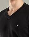 Tommy Hilfiger Solid Regular-Fit Cotton Sweater